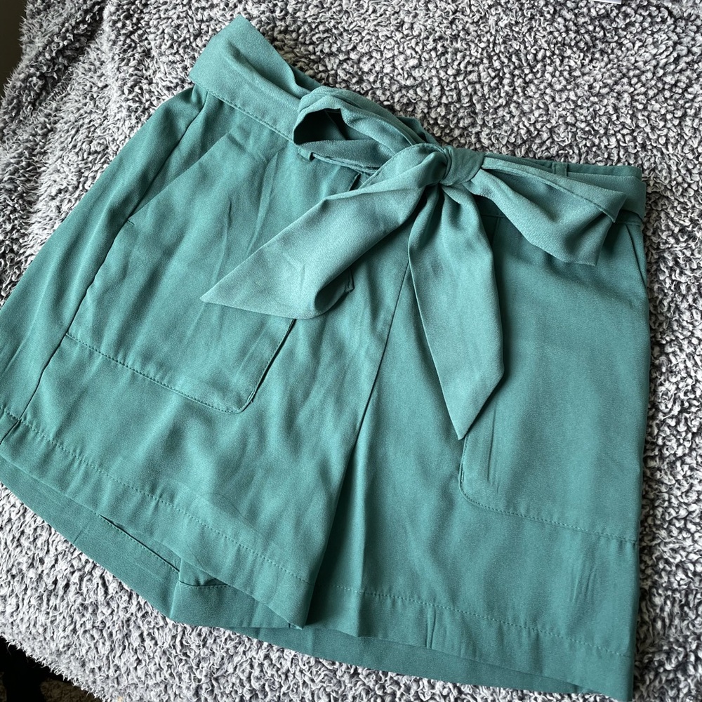 NWT Target A New Day High Rise Tie Waist Shorts XS